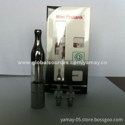 Mini Protank E-cigarette, Pyrex Tube, Bottom Coil, eGo Thread, 14mm Diameter